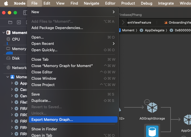 Export Memgraph