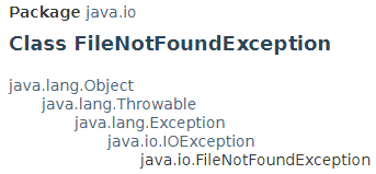 FileNotFoundException 참고자료