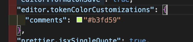 comments color