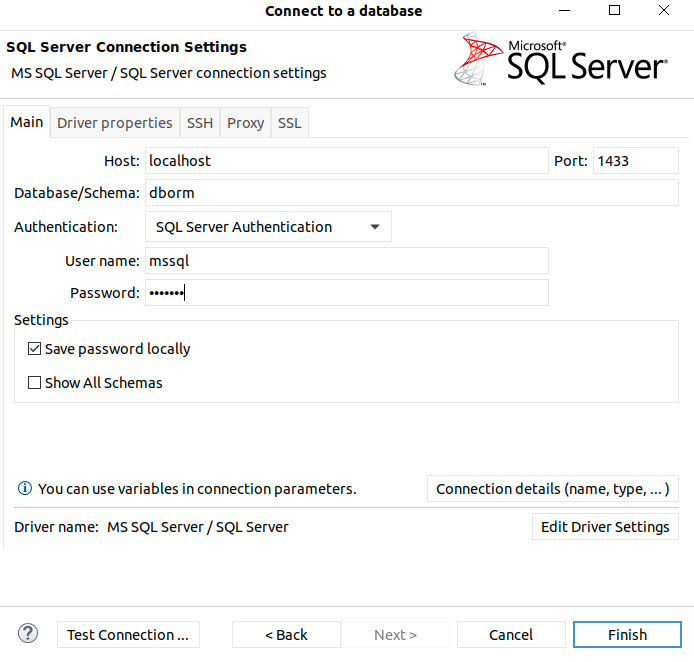 dbeaver + mssql(SQL Server) 연결