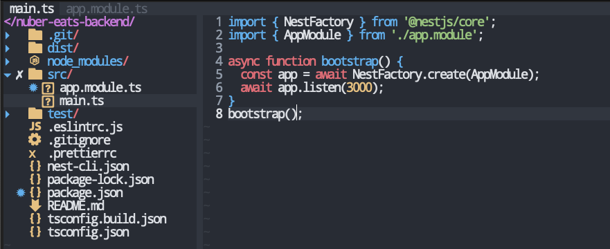 Nestjs + react Day1