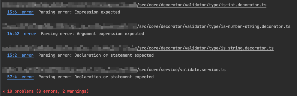 ESLint Error