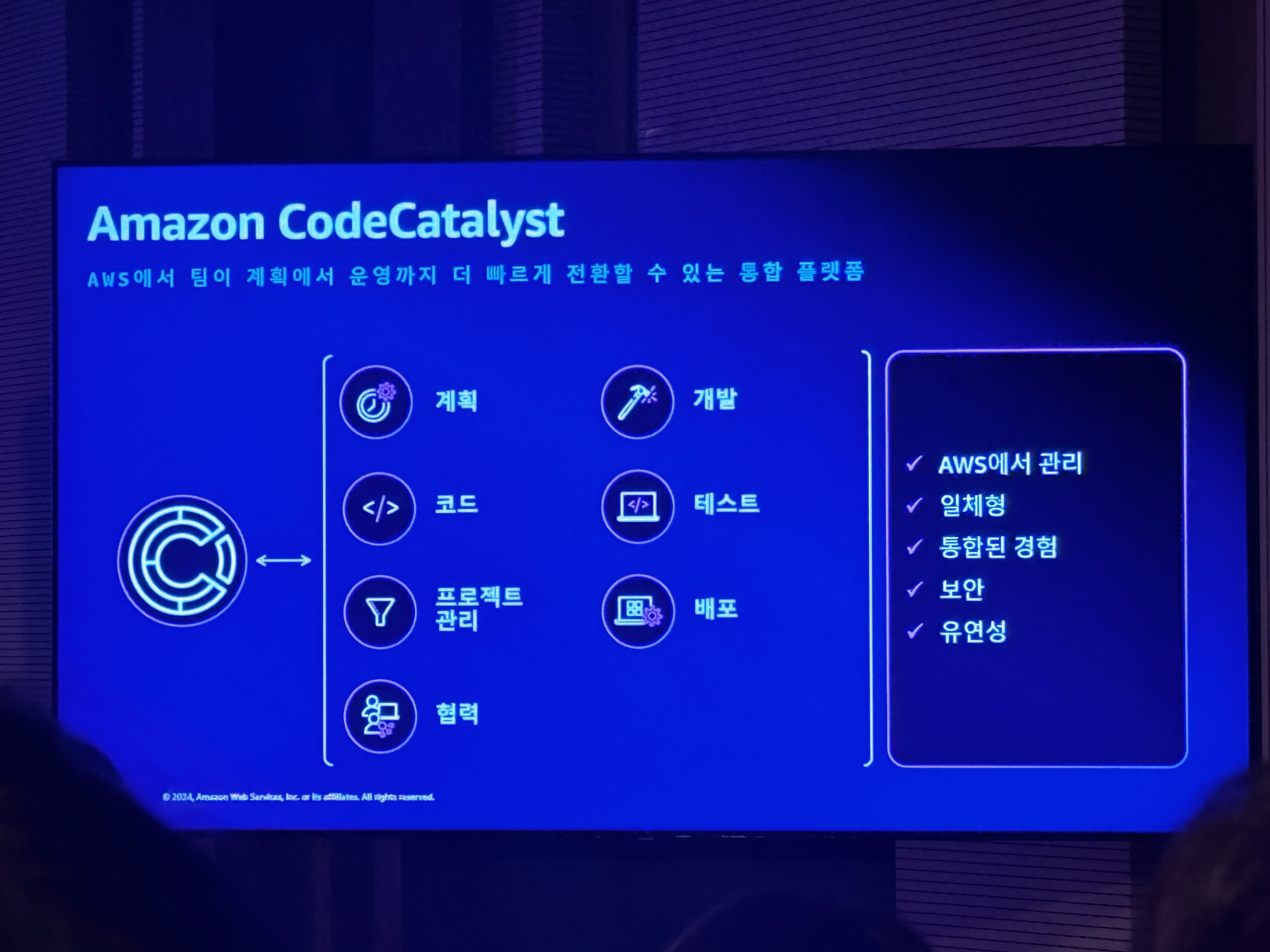 AWS CodeCatalyst 소개 일부