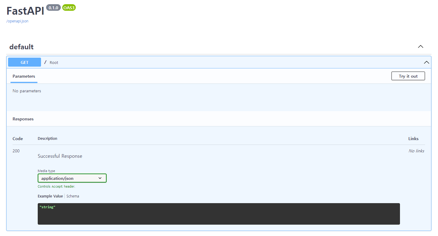 Fast API 사용해보기 - Setting