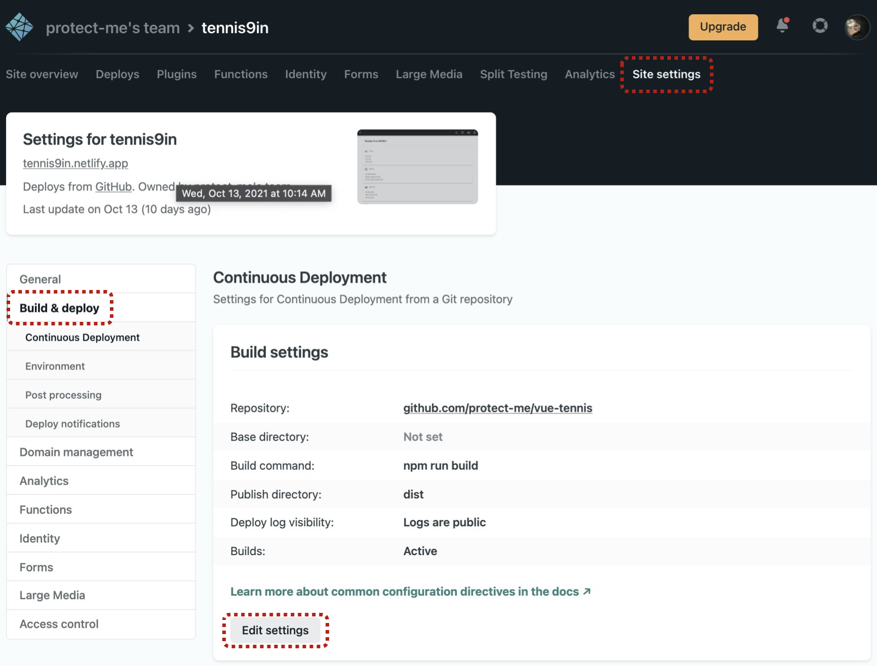 netlify-change-github-repository