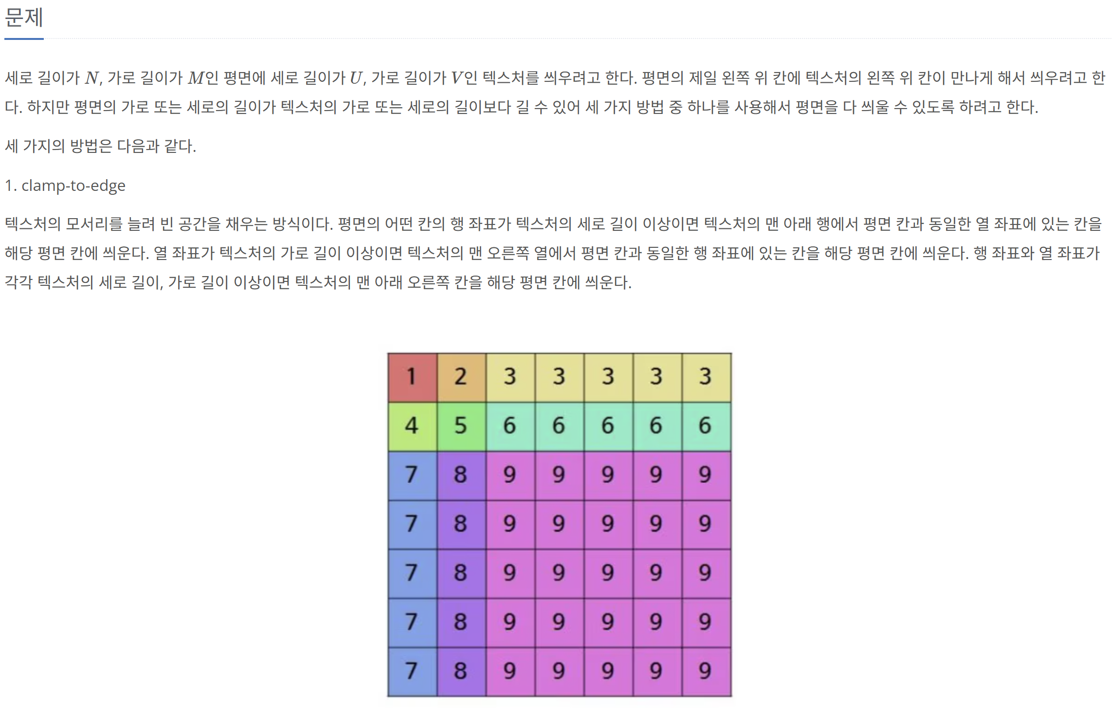 [C++][백준 33558] Texture Wrapping