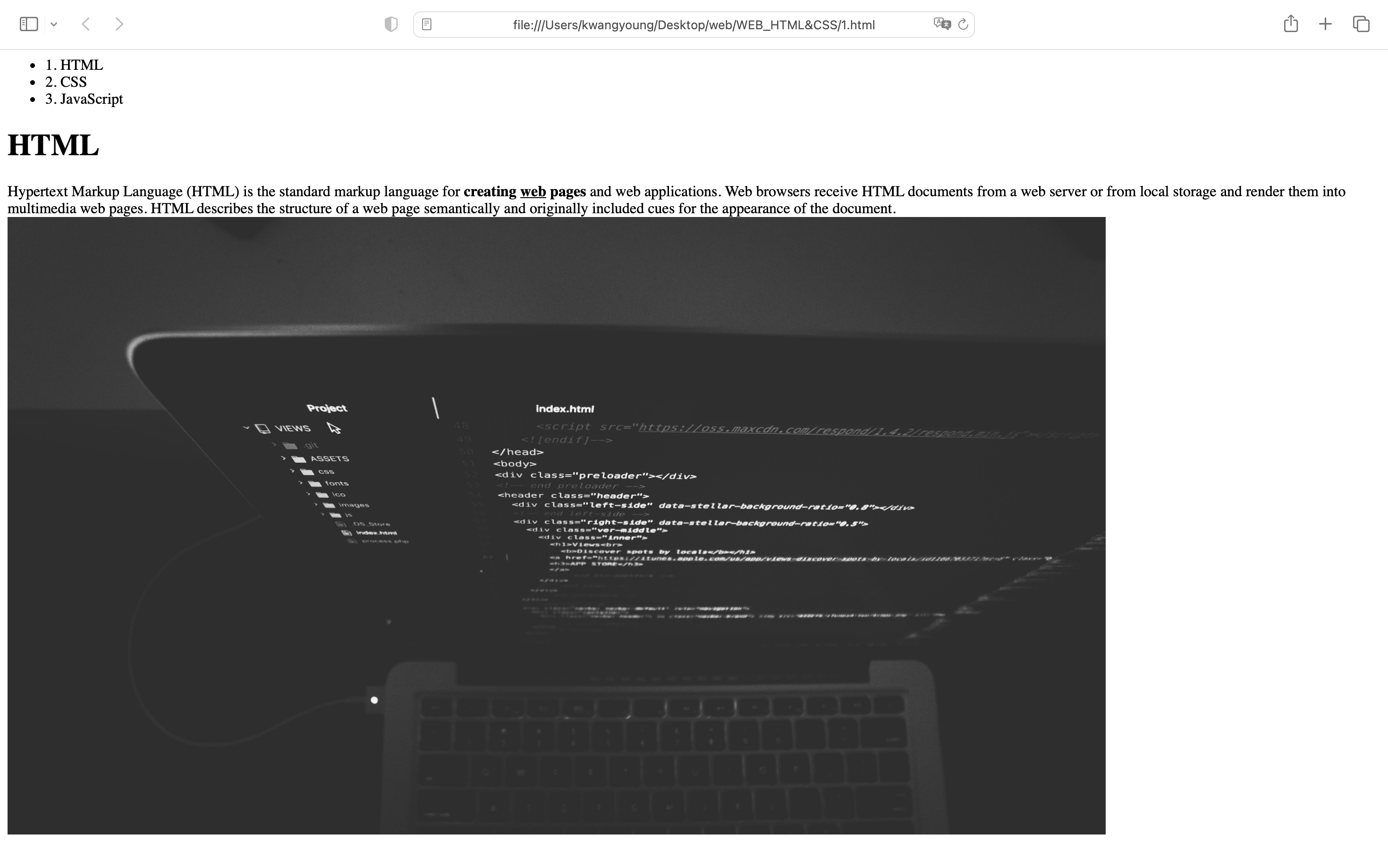 WEB1 - HTML & Internet