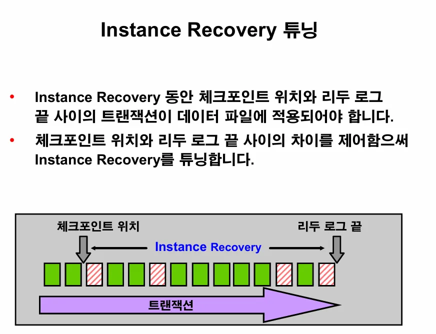 [Oracle] Instance Recovery 튜닝