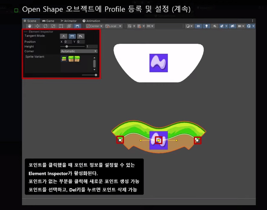 오픈 쉐잎 결과, 포인트 설정법