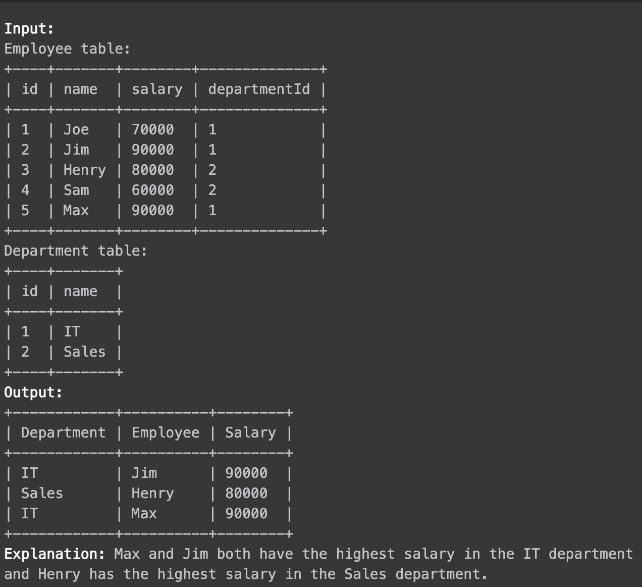 184-department-highest-salary-leetcode