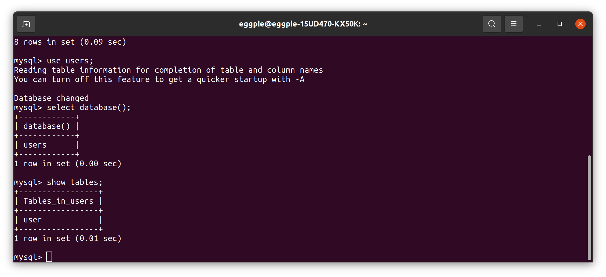 MySQL CLI