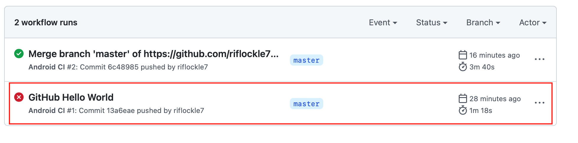 Github Actions 으로 Android CI/CD 구축한 썰 만들어보기 [2. Hello World]