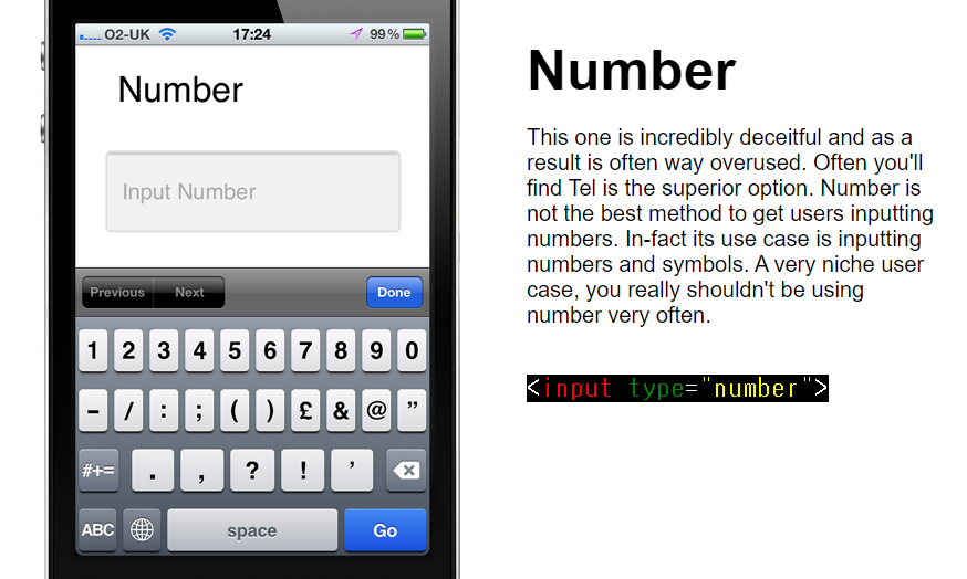 [html] input type에 따른 모바일 키보드 UI 확인