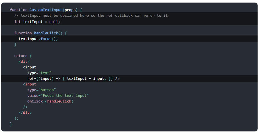 React ref