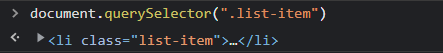 querySelector