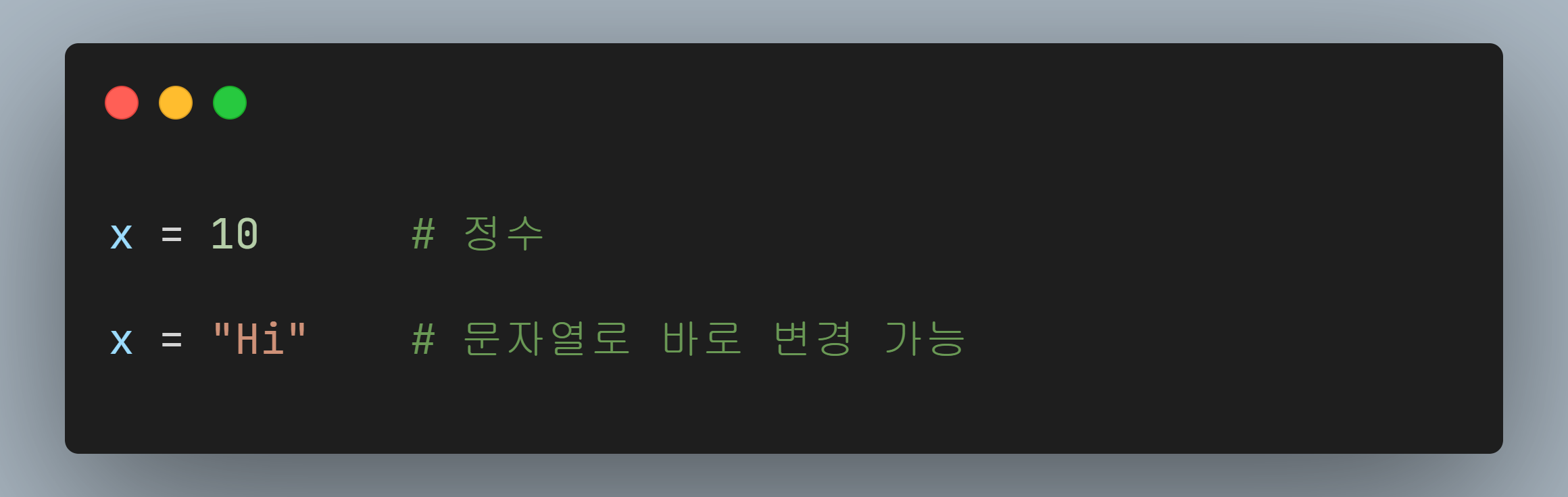 동적 타입
