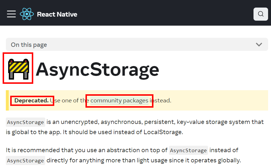 [React Native] Third Party Packages