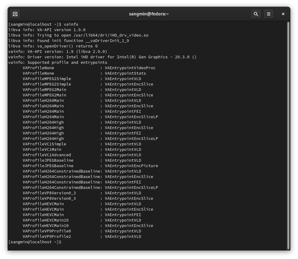 VAAPI 사용으로 리눅스 배터리 사용시간 향상하기