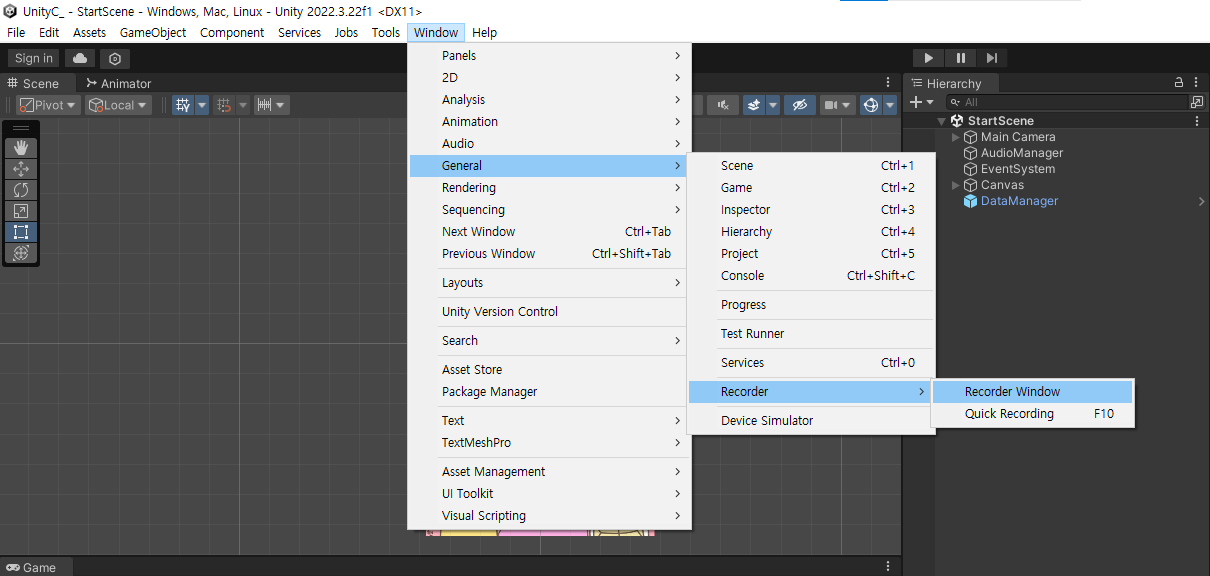  til unity recorder