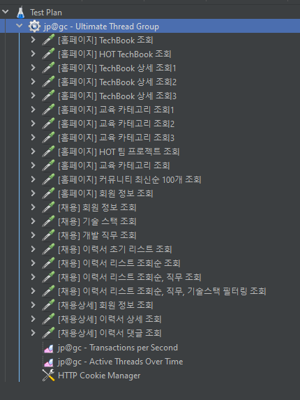 JMeter 테스트 시나리오