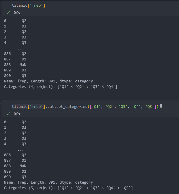 Pandas Categorical