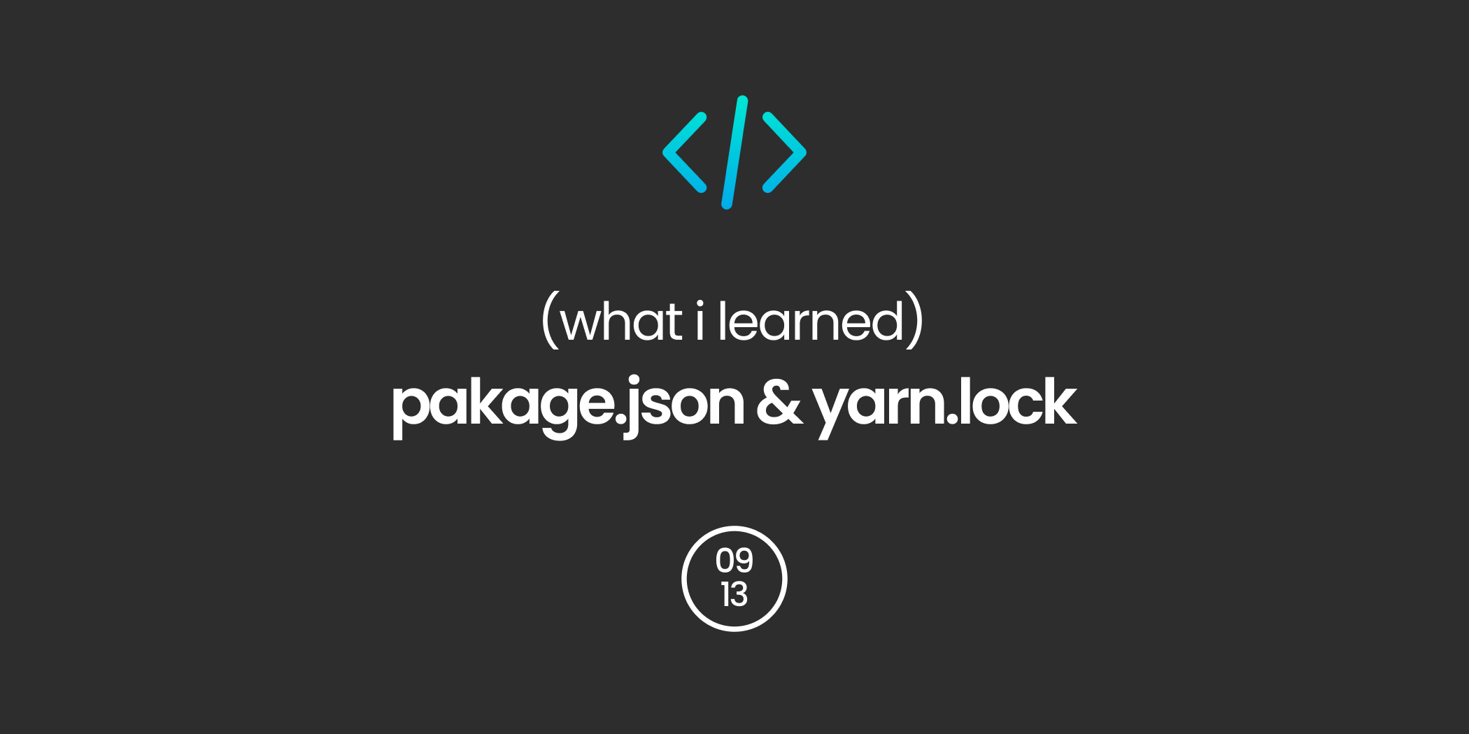 pakage.json & yarn.lock
