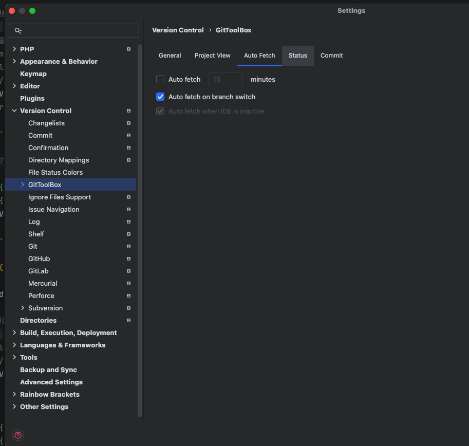 IntelliJ Auto Fetch 설정 (GitToolBox 기준)