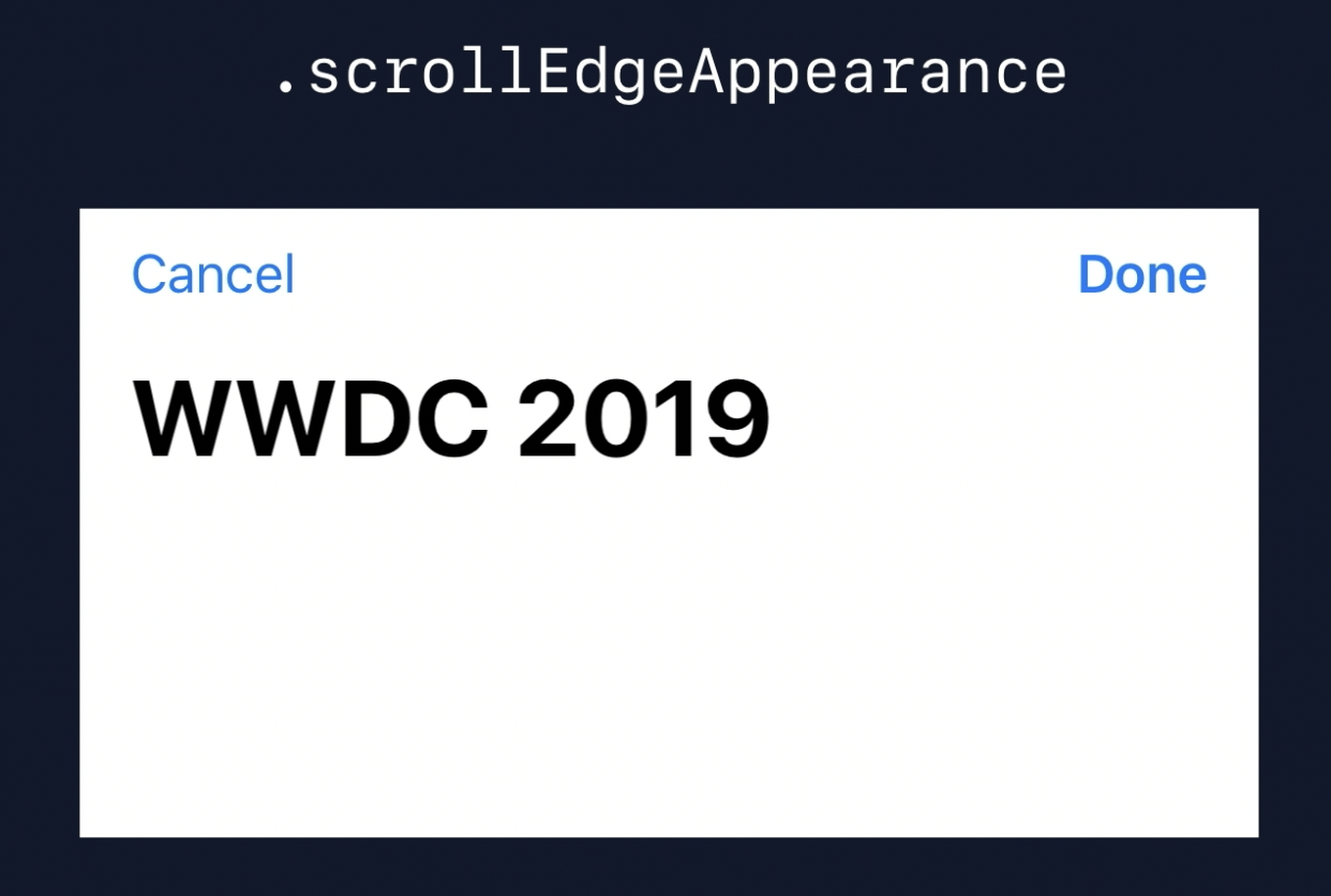 scrollEdgeAppearance