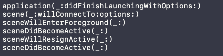 appPushNotificationTappedBackToAppConsoleLog
