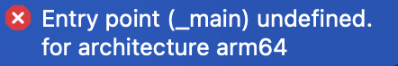 entry point error