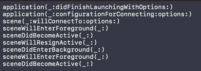 appCameBackToForegroundConsoleLog