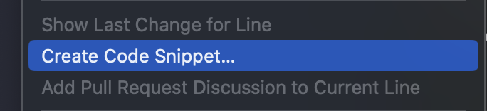 createCodeSnippet