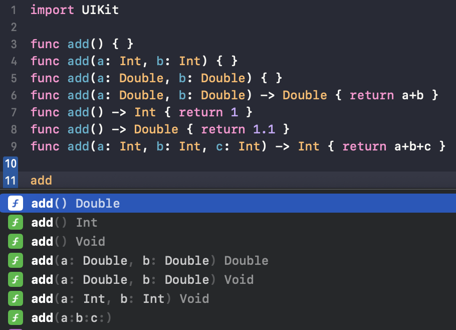 swiftFunctionOverload