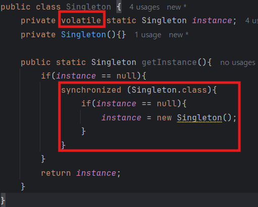 how to implement double checked locking singleton... Singleton