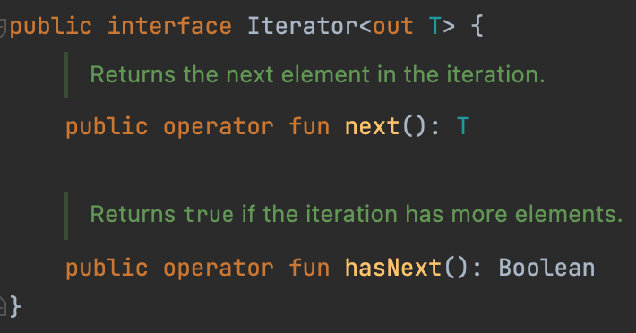 Iterator Interface