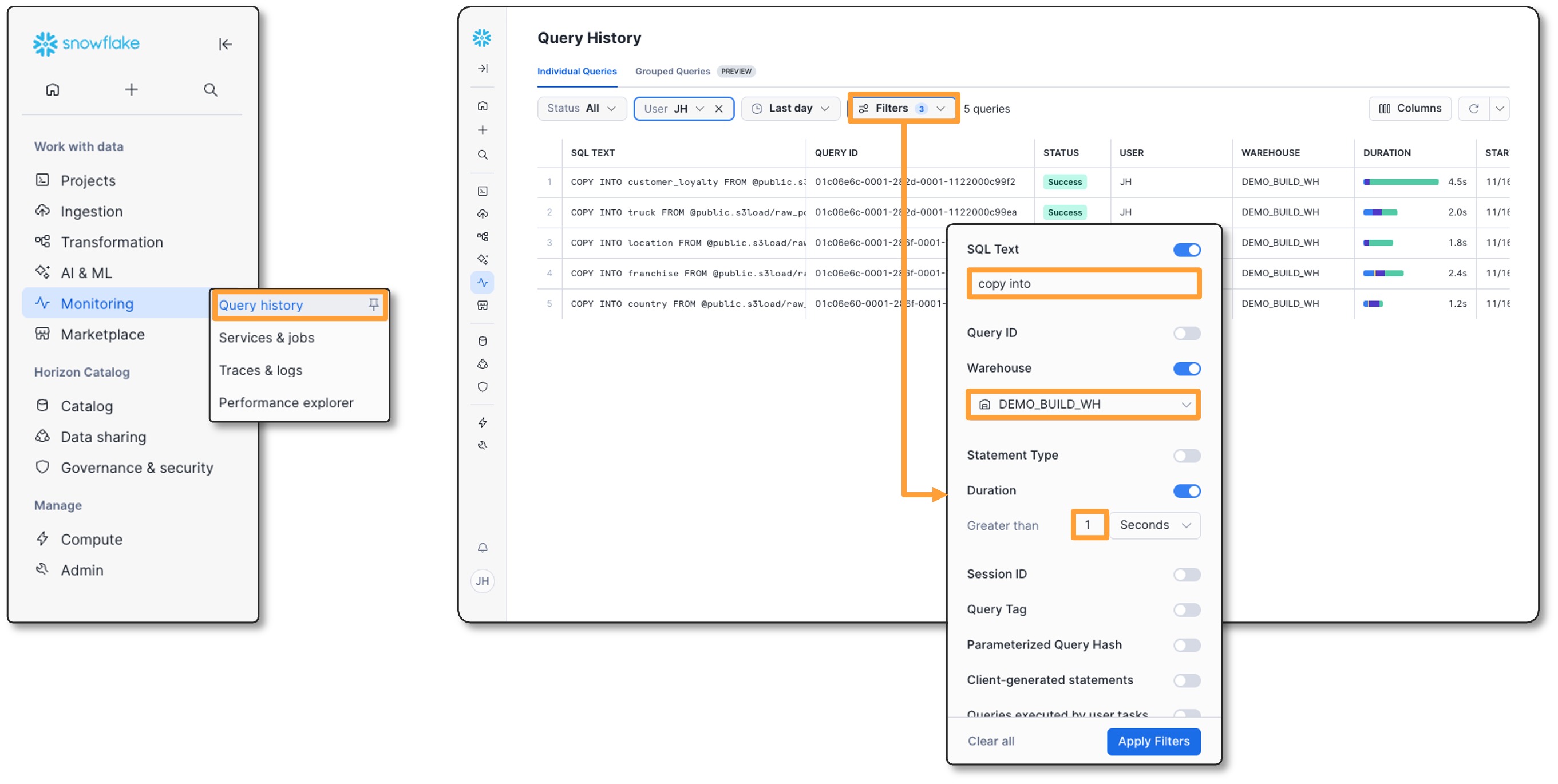 적재결과모니터링