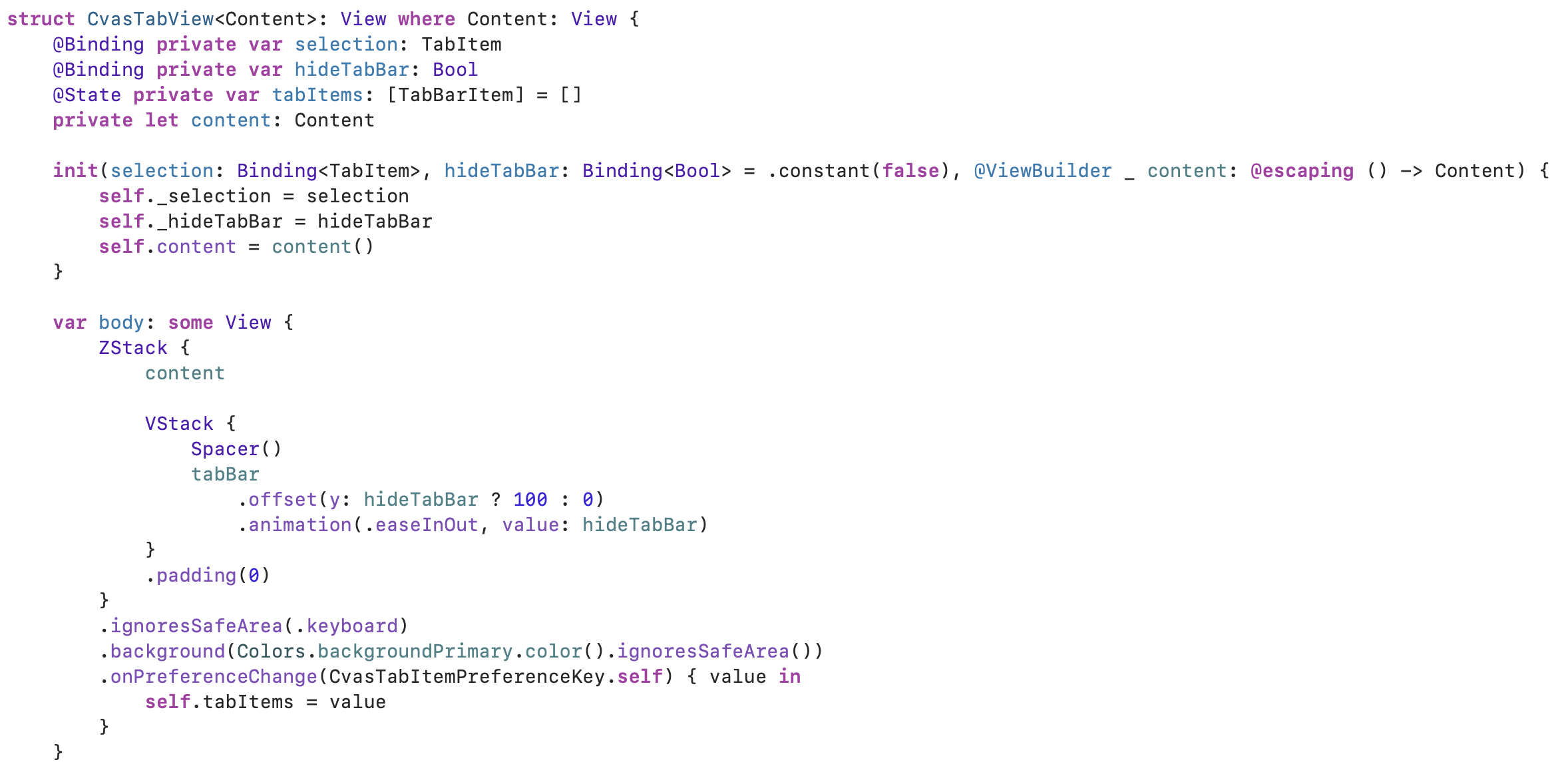 처음부터 직접 만든 TabView