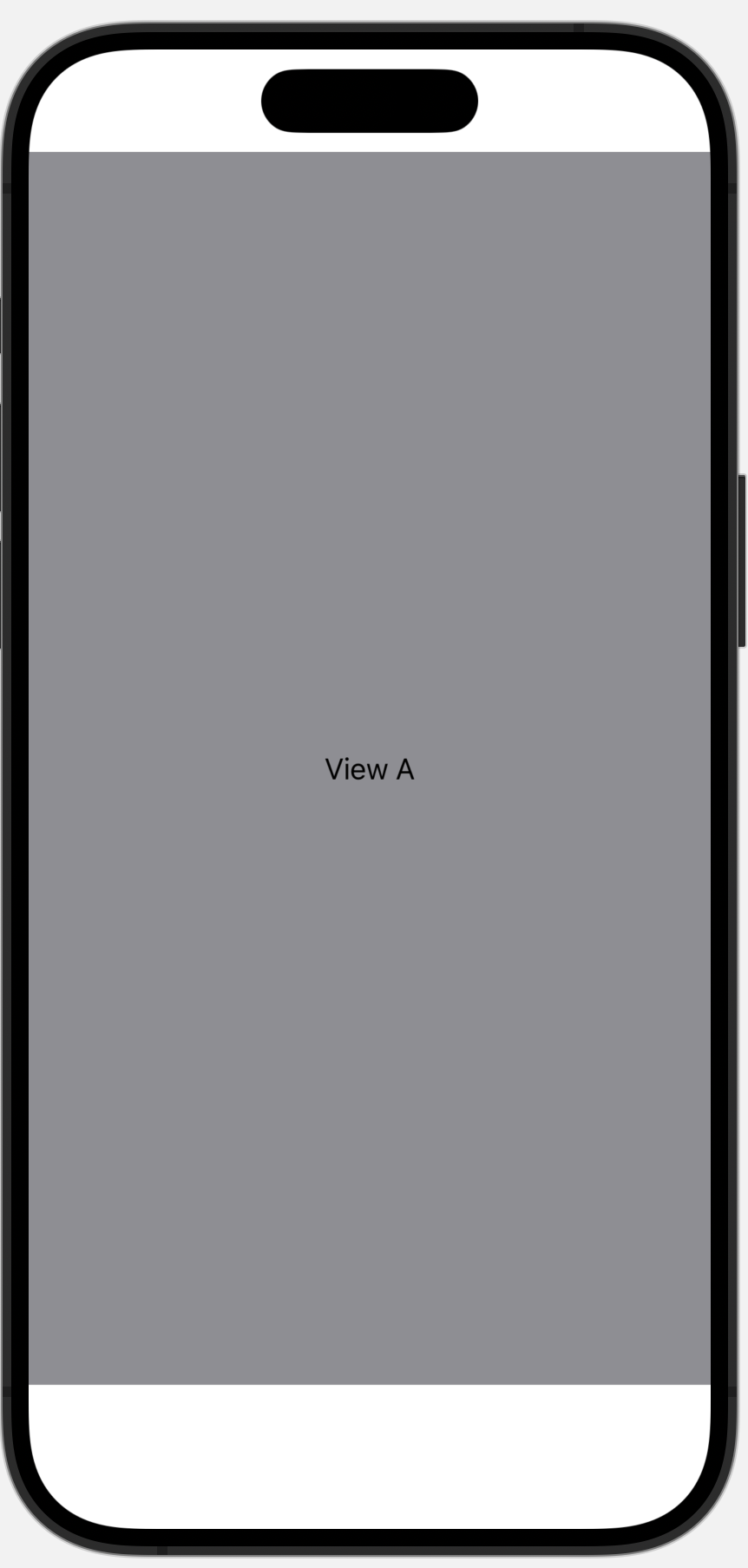 IgnoreSafeErea를 해주지 않았을 때 TabBar가 여전히 자리를 차지하고 있음