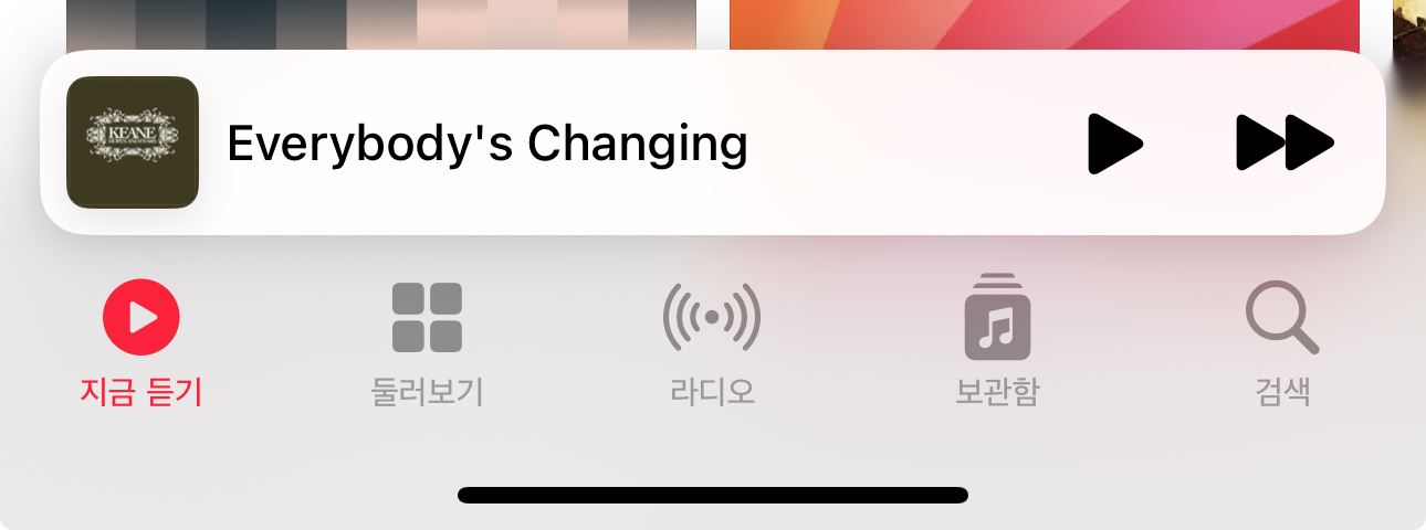 Apple Music의 TabBar