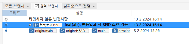 Git Source Tree 커밋 내역 취소하기