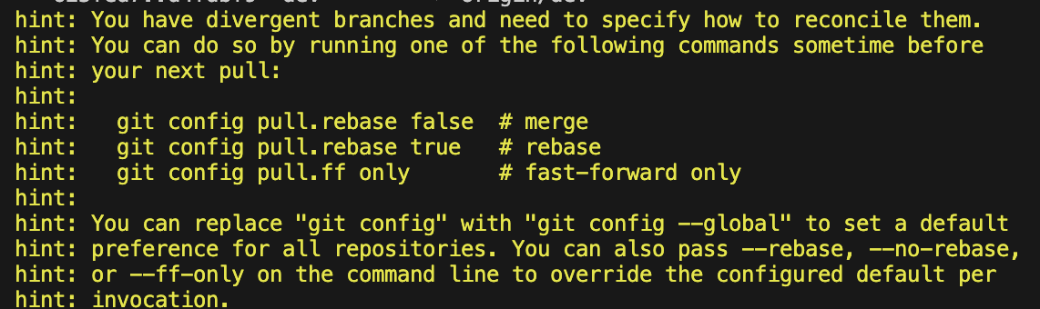 git pull error