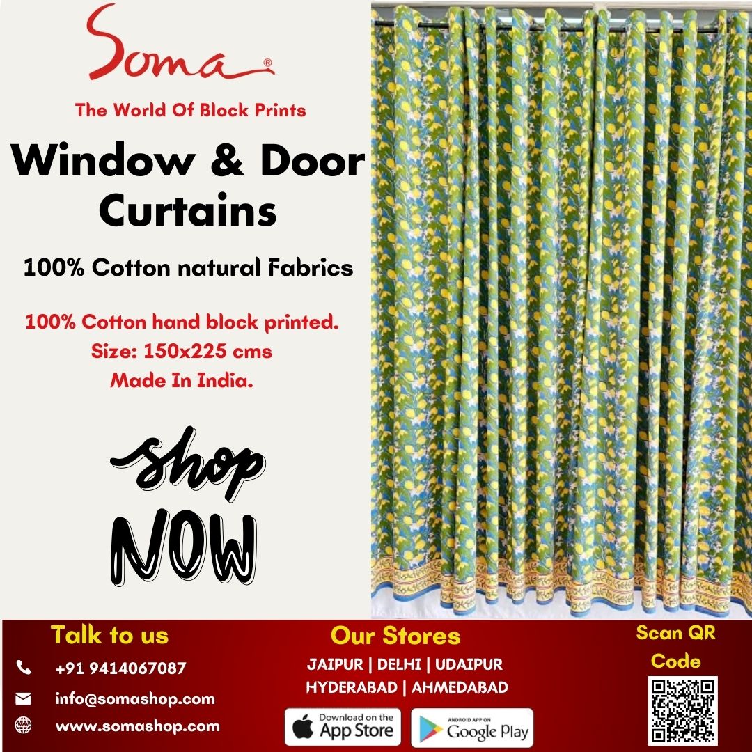 Pure cotton curtains