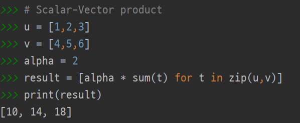 [Pythonic Code] Linear algebra codes