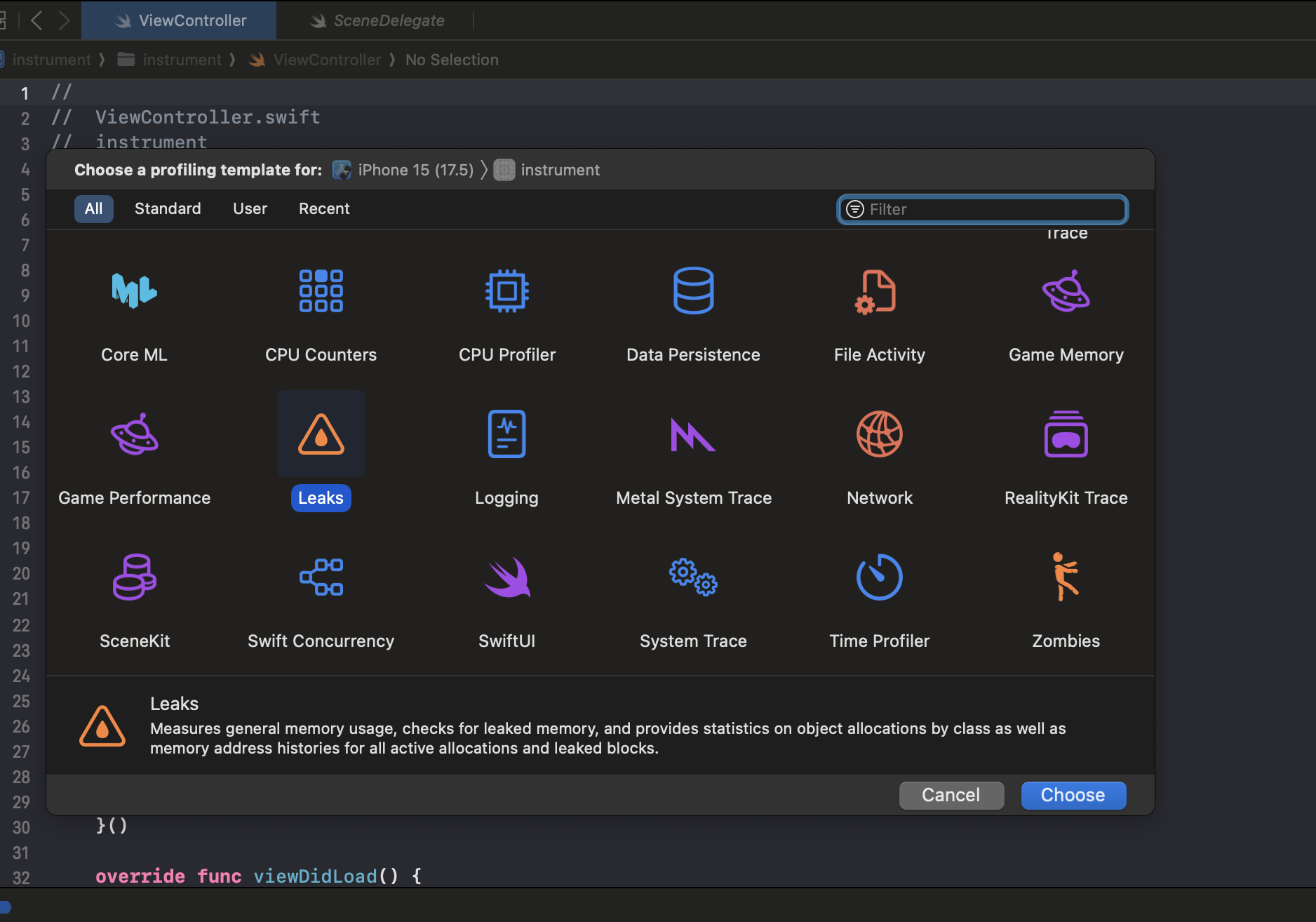Xcode Instruments