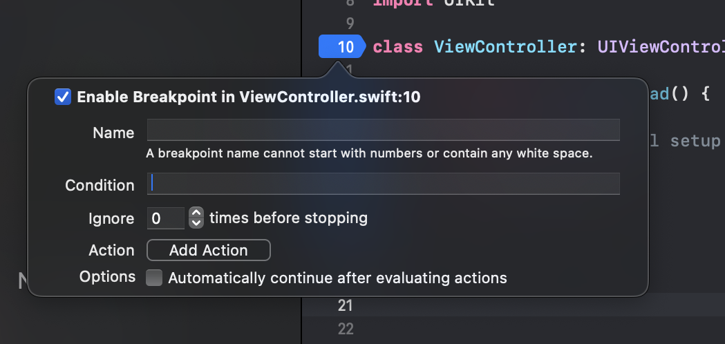 [Xcode] Debugging - breakpoint, LLDB