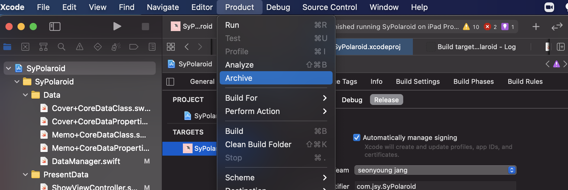 Xcode Archive