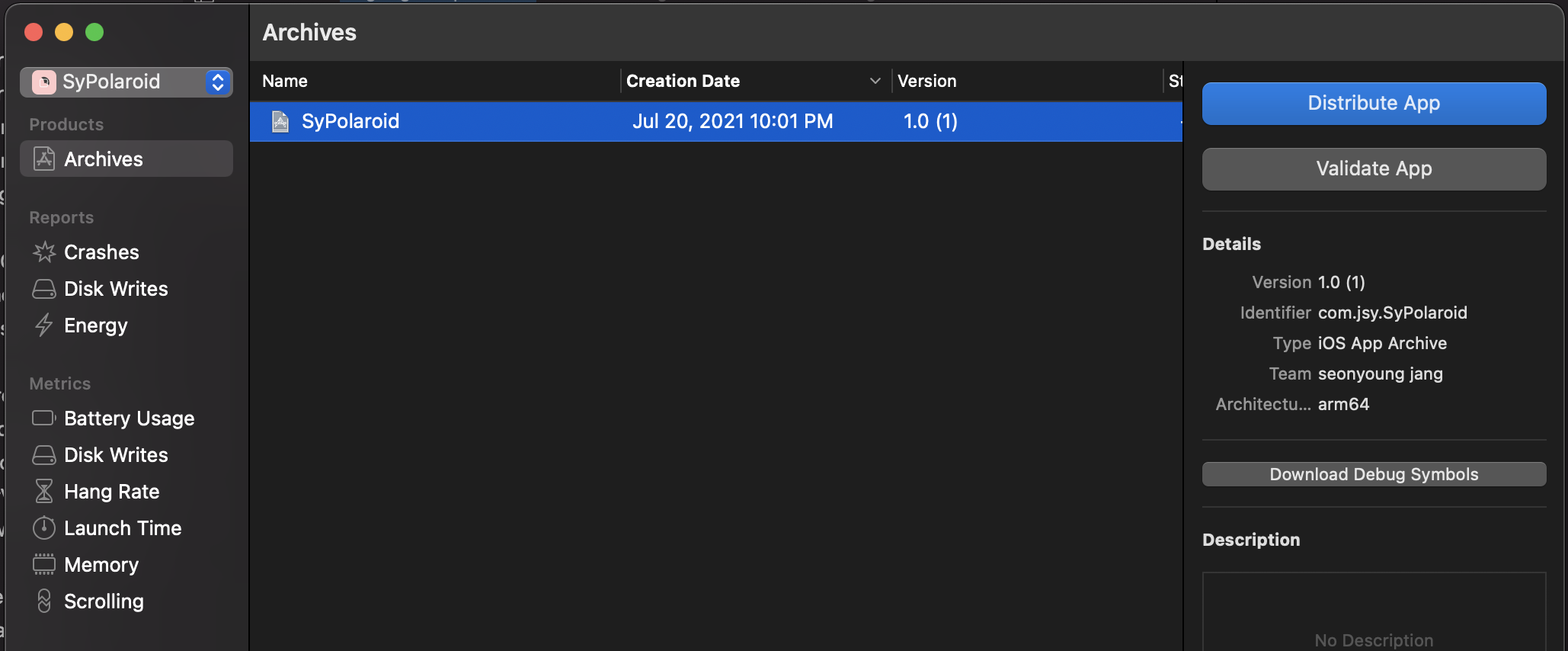Xcode Archive