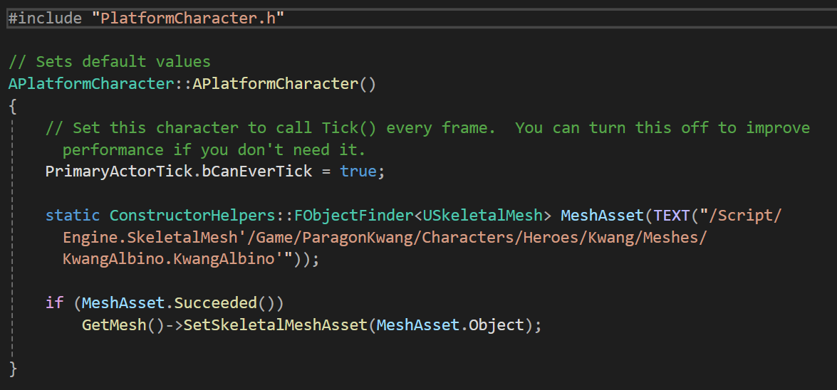 C++에서 메쉬 적용