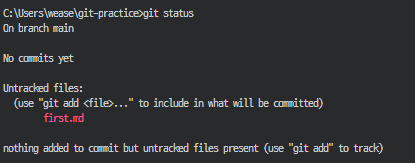 git status