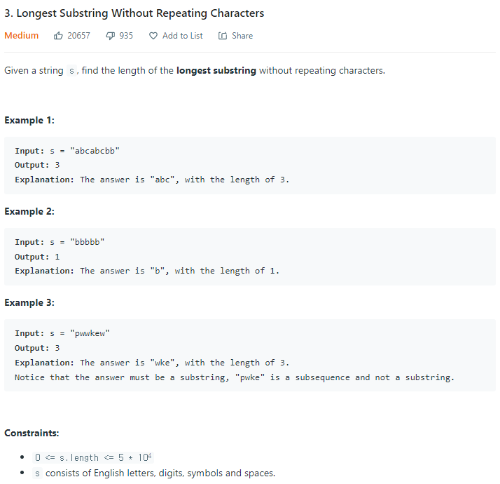 3-longest-substring-without-repeating-characters